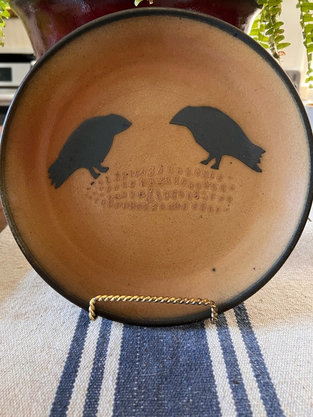 Crow on Corn Monroe Salt Works 8.75” Luncheon Salad Plate/Shallow Bowl